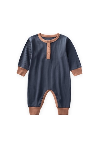 Biye Detaylı Tulum 0-2 Yaş Lacivert Lacivert