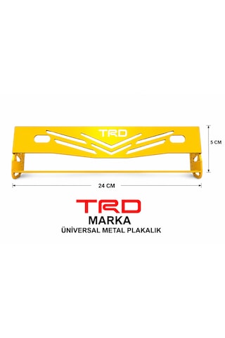 Trd Marka Universal Metal Plakalık Sarı 0