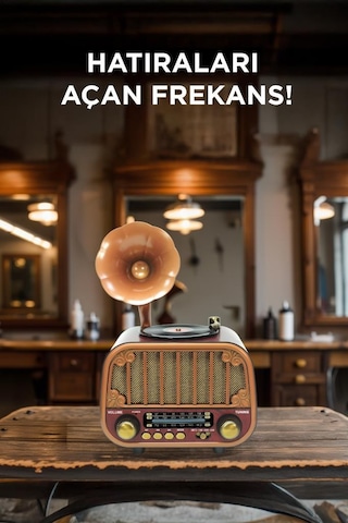 Torima D76 Nostaljik Radyo Bluetooth Hoparlör