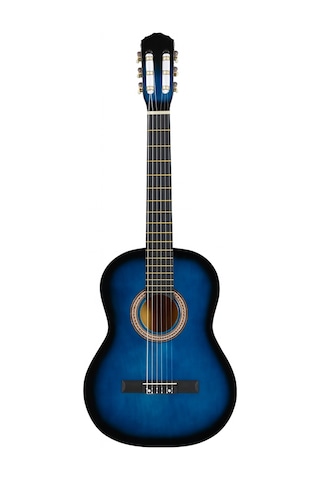 Campbell Ce-55bl Klasik Gitar Full Set Sap Ayarlı 4/4 Yetişkin Boy Üst Kalite Gitar - 86972046402 Mavi