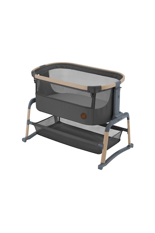 Maxi-Cosi Iora Air Sallanabilen Ahşap Görünümlü Anne Yanı Beşik Beyond Graphite Antrasit