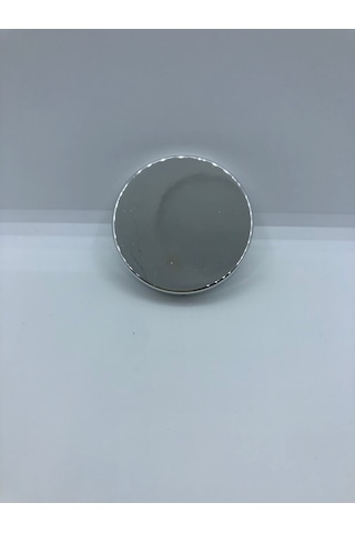 Plastik, 55 Mm Çapında Sade Ve Şık Dolap, Kitaplık, Mobilya Düğme Kulpu 5 Adet Krom Kaplama