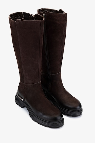 Valmenti Kadın Hakiki Deri Kahverengi Nubuk Casual Çizme 322 2353521 Bn Czm Sk24-25 Kahve Nbk Kahverengi