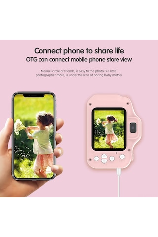 Kangvka Çocuklar İçin 48mp Çift Kameralı 1080p Hd Dijital Fotoğraf Makinesi, 2.0 Ips Ekran, 32gb Hafıza Kartı, Otg Özellikli, Mor