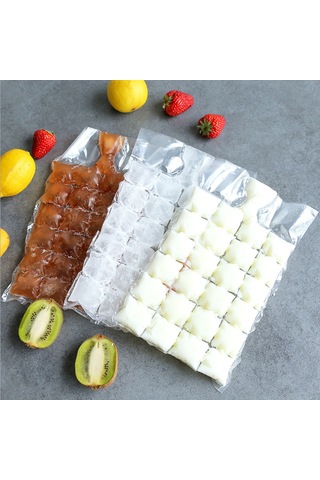 Reedark 10 Adet Pe Dondurma Mouldu - Otomatik Kapatıcı Buzluk Torbaları, Soğutma Ve Nakliye İçin Soğuk Saklama Torbaları Çok Renkli