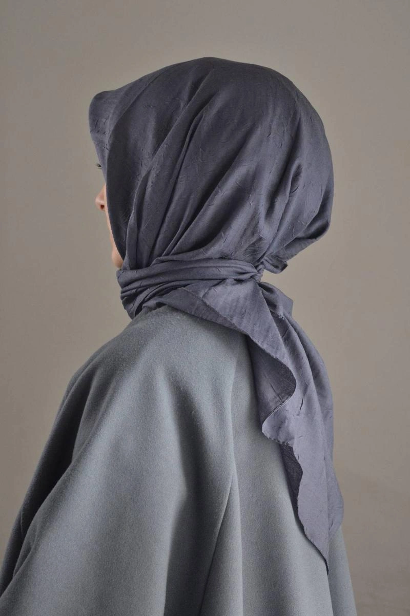 Bambu Kraş Eşarp 100x100 Cm Terletmez, Tok Ve Dik Duran, Dört Mevsim Kullanıma Uygun Füme