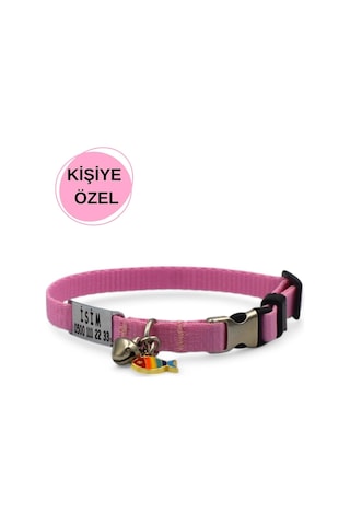 Caramelos İsimli Kedi Tasması, İsimlikli Kedi Tasması, Kedi Künyesi, Sallanmayan İsimlik, Kedi İsimlik Çelik Pemb Diğer