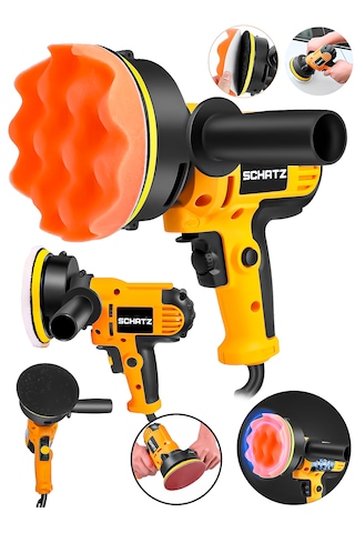 Schatz 450w Elektrikli 125 Mm Dikey Polisaj Zımpara Makinesi Sarı S02125