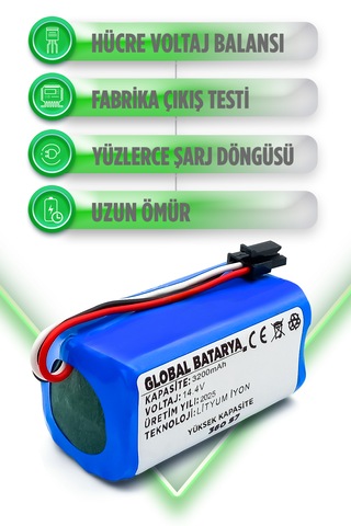 360 S7 Uyumlu Batarya 3200mah Li-ion Pil Yüksek Kapasite