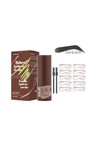Mlsmıle Kaşlar, Su Geçirmez, Terleme Önleyici, Tembel Makyaj Pudra Pudra Plove Kaş Fırçası Seti Saç Çizgisi Farı Pudra 01