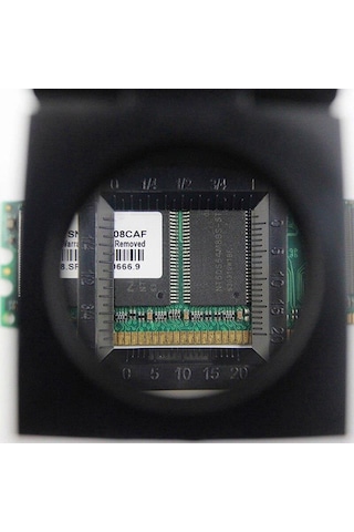 10X Lüp Akrilik Lens 28Mm Ölçekli Tekstil Optik Katlanabilir Büyü