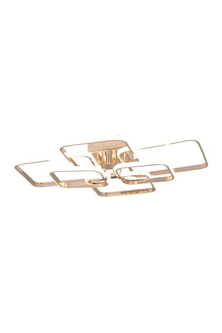 Pl 01 6 Model Gold 3 Renkli Salon Ve Oturma Odası İçin İdeal Alüminyum Avize, 75x10 Gold