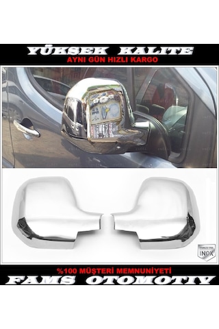 Peugeot Partner Tepee Paslanmaz Krom Ayna Kapağı 2 Prç 2008-2012