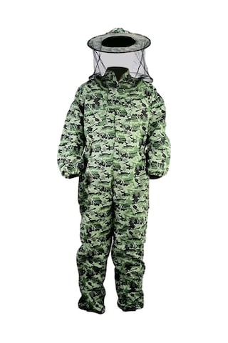 Trendooze Xl Sokmaya Kıyafeti Kıyafeti Kıyafeti Kamuflaj Havalandırmalı Dayanıklı Başlık Arıcılık Arıcı Vc