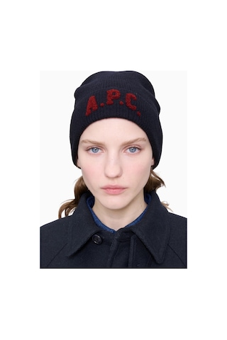 A.p.c Axel Beanie Unisex Yumuşak Ve Sıcak %100 Yün Bere Koyu Lacivert