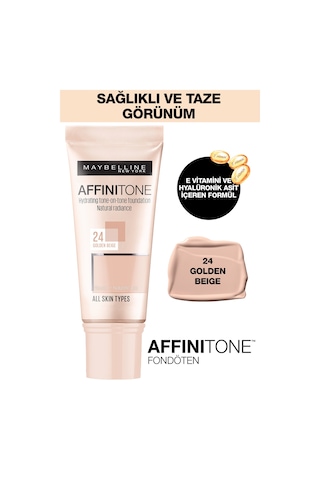 Maybelline New York Affinitone Fondöten 24 Golden Beige 30 ML