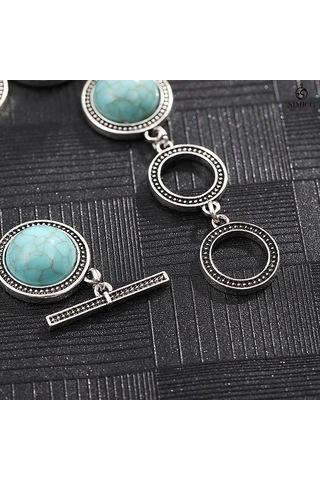 Bohem Etnik Tarzı Turkuaz El Takısı Klasik Açık Lüks Kırmızı Turkuaz Yeşil