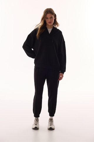 Penti Siyah Silky Feel V Yaka Hoodie