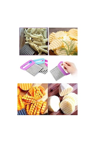 Jenerik Pratik Cips Chopper Şekilli Sebze Meyve Ve Gıda Dilimleyici Çok Renkli