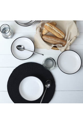 Simply Nordic Yemek Tabağı 18 Cm 6 Adet 19985 Beyaz