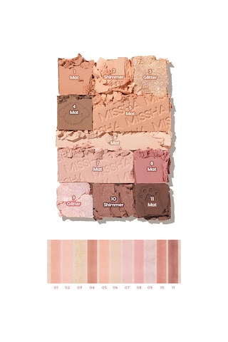 Mat Ve Işıltılı Tonlar Barındıran Far Paleti Missha Mood Moment Palette 3 The Cute Things 3