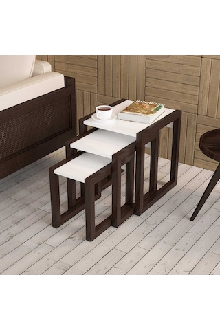 Hülya 3 Lü Zigon Sehpa Takımı Mdflam- High Gloss (414915756)