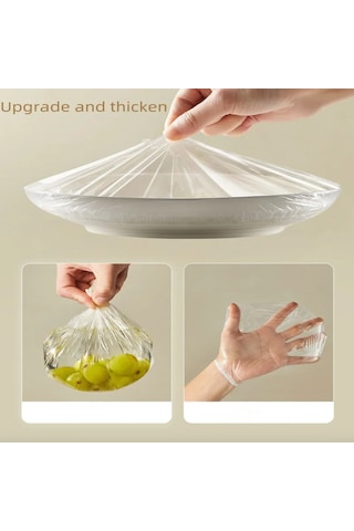 Honmex Yemek Saklama Folyo, 35x20 Cm, 300 Adet Paket - Lezzeti Koru, Taze Tut, Hava Geçirmez Kapak Sarı - Beyaz