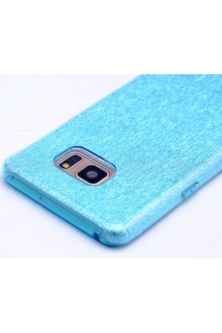 Samsung Galaxy Uyumlu S7 Edge Kılıf Zore Shining Silikon Gümüş