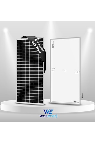 Wos Enerji 545 W Güneş Paneli Monokristal Perc 144 Hücreli