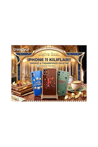 Apple iPhone Uyumlu 11 Kişiye Özel Baskılı Kılıf Fotoğraflı Telefon Kılıfı Uv Baskı Siyah Silikon Kılıf Siyah