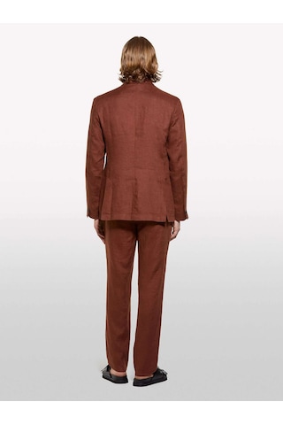 Sisley %100 Keten Astarsız Rahat Kalıp Ceket Erkek Kahverengi Ceket - 325p2aghsw01q