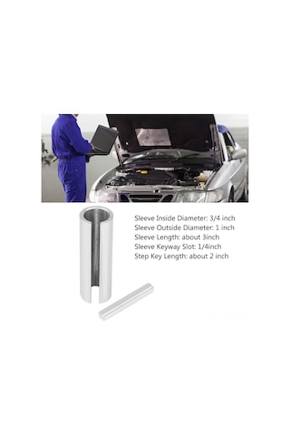 Mufunye Gaz Motoru Krank Mil Kolu Bileşeni - 3/4" İla 1" Çap Adaptörü, Adım Anahtarı İle Çelik, Cnc İşlenmiş, Dayanıklı