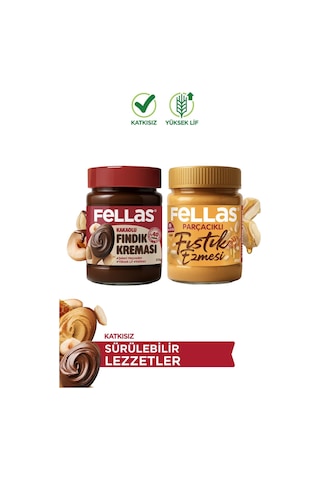 Kakaolu Fındık Kreması 315 G + Ballı Fıstık Ezmesi 300 G