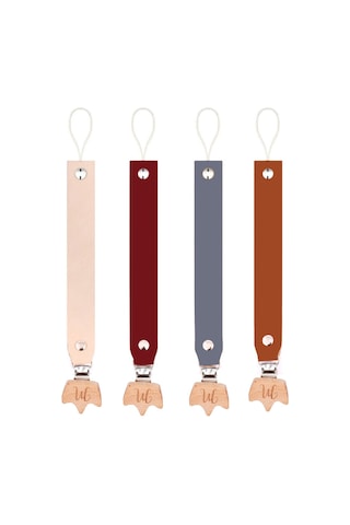 Motheric Paciclip Gerçek Deri Emzik Askısı 4lü Set