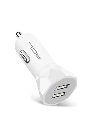Ac-88 Araç Içi Çakmaklık Şarj Başlığı Çift Usb 2,4 Amper