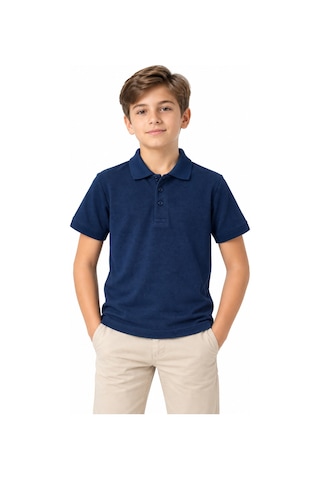 Baglan Erkek Lacivert Polo Yaka Tişört 14-17 Bgl-st05696