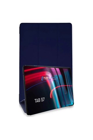 Samsung Galaxy Uyumlu T870 Tab S7 11 Kılıf Tablet Smart Kılıf - Lacivert Diğer