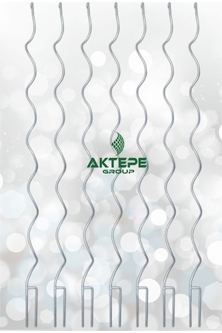 10 Adet 150 Cm Spiral Bitki Destek Çubuğu Sarmal Çiçek Teli Fidan Teli