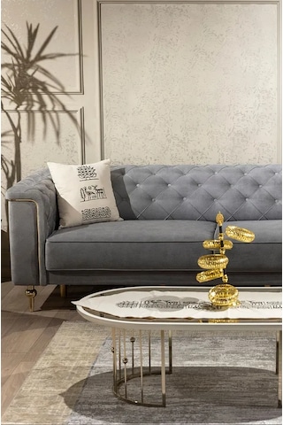Hitit Desen El Baskısı Kırlent Kılıfı 2 Li Set 45x45 Cm %100 Orga