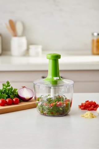 Xxl Basmali El Rondosu Sebze Meyve Doğrayıcı 2,5 Lt 2 Parça Yeşil