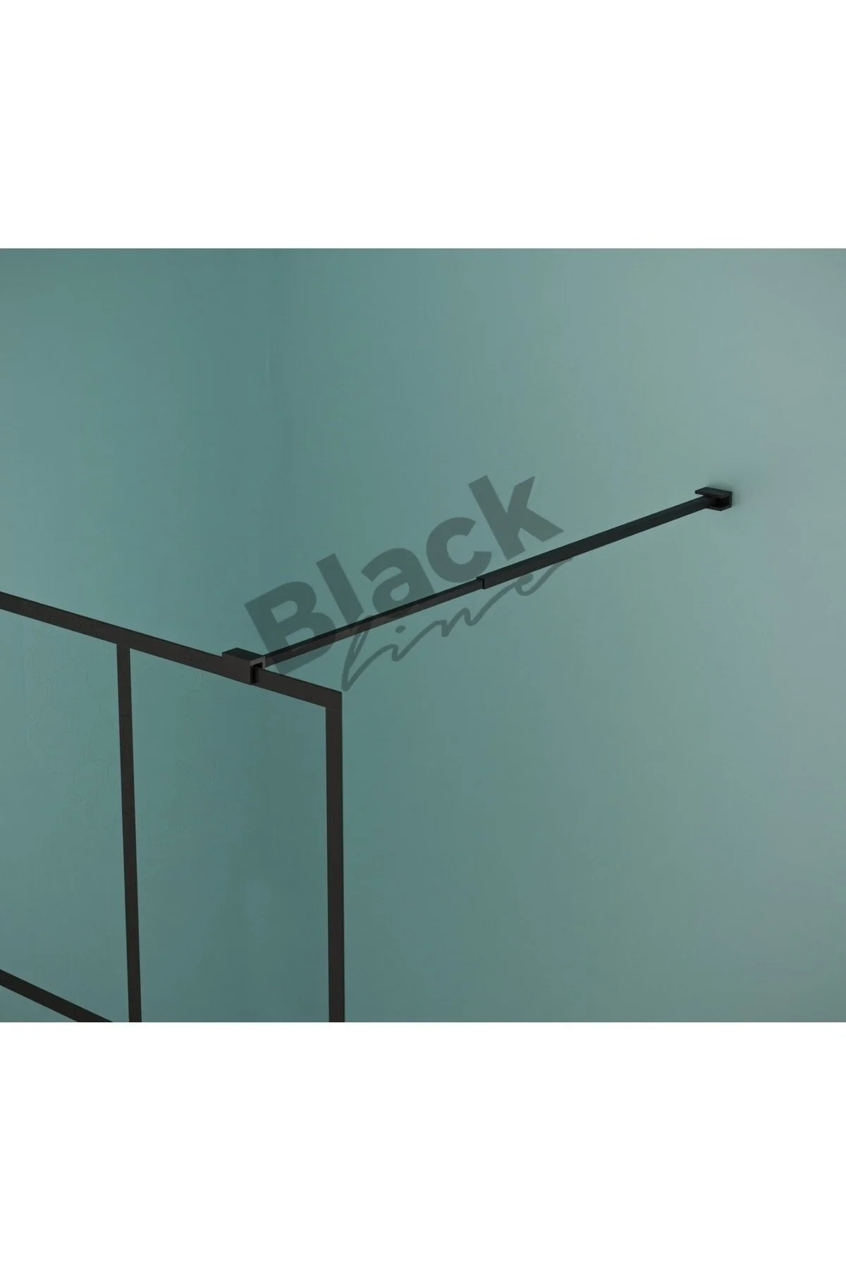 Sabit Panel Full Cam Duşakabin Seperatör Uv Serigrafik Baskı 8 Mm Otel Tipi H:200 Şeffaf
