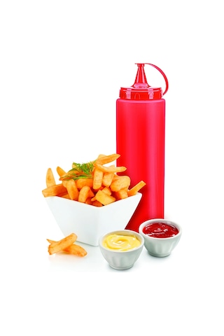 Ketçap Şişesi - 1000ml Dev Boy Kırmızı 1247956