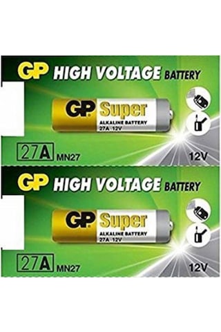 Gp 27A 12 V Kumanda Pili İnce 10 Adet