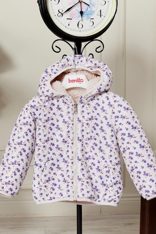 Benitto Kids Çift Taraflı Kız Bebek Çocuk Mont 51344 Mor