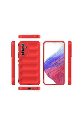 Galaxy A54 Kılıf Esnek Tpu Oyuklu Arka Yüzey Tasarımlı Zore Etnik Silikon Kapak Siyah