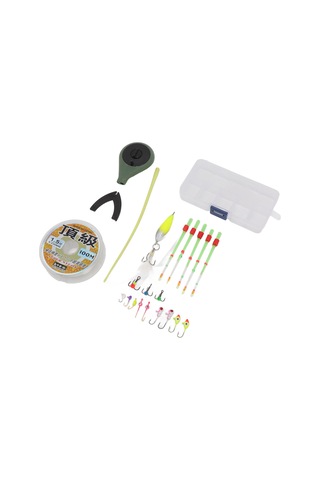 Wezone Kış Balıkçılığı Seti: Dayanıklı Buz Balıkçılık Kamışı, Keskin İğneler Ve Taşınabilir Depolama Kutusu - Asker Yeşili