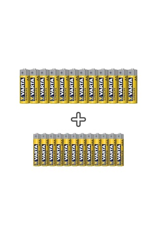 Varta Superlife 2006 AA Kalem Pil 12'li + Superlife 2003 AAA İnce Pil 12'li