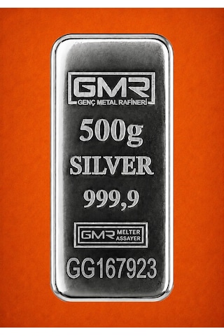 Gmr 500 Gram Külçe Gümüş Gmr 500 Gram Külçe Gümüş