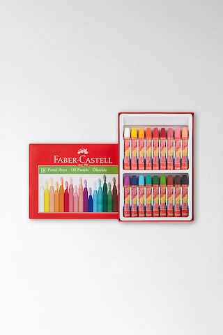 Faber-Castell Pastel Boya, 18 Renk, Yumuşak ve Canlı Renkler, Rahat Kullanım, Sanatsal ve Eğitsel Aktiviteler İçin