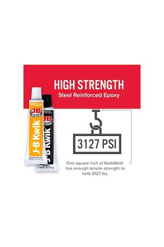 Jb Weld Kwik Weld - Çiftli Etkili Güçlü Hızlı Yapıştırıcı - Metal - Ahşap - Plastik - Seramik Yapıştırıcısı